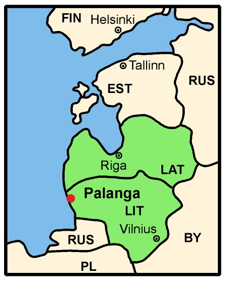 Map Lithuania and Latvia EFOL 2023
